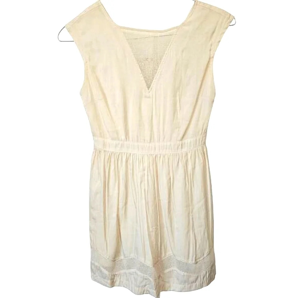 Tulle by Anthropologie Womens‎ Dress Medium Mesh Inserts V-Neck Sleeveless